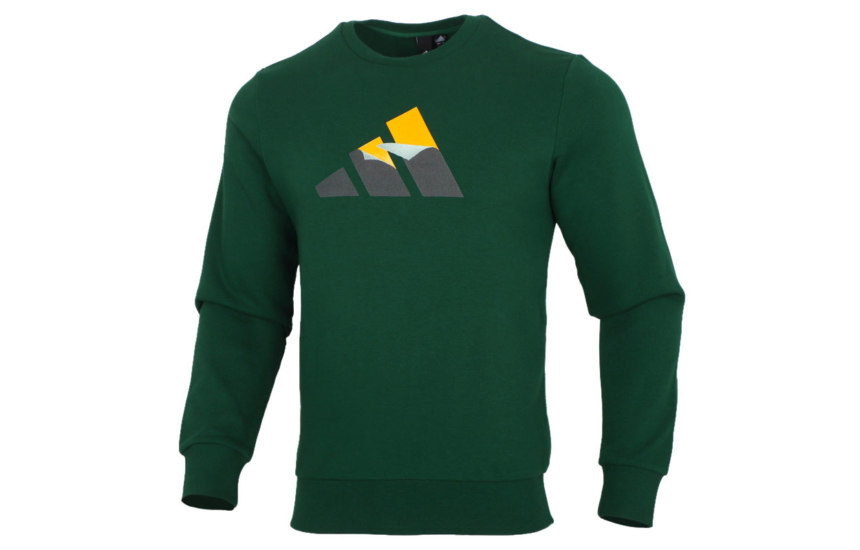 adidas MH GFX BOS SEB Green Crewneck Sweatshirt Casual Sportswear GR6958