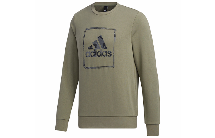 adidas MH Gfx Ft Bos Pullover Sweatshirt Green - Comfort & Breathable Style GM4478