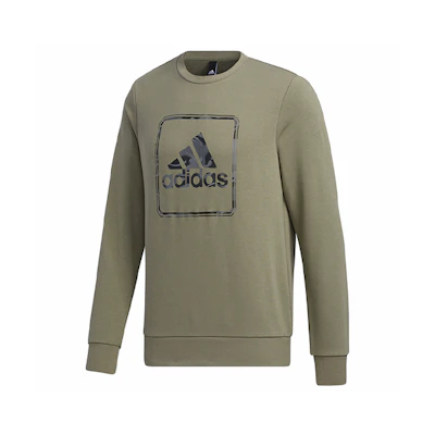 adidas MH Gfx Ft Bos Pullover Sweatshirt Green - Comfort & Breathable Style GM4478