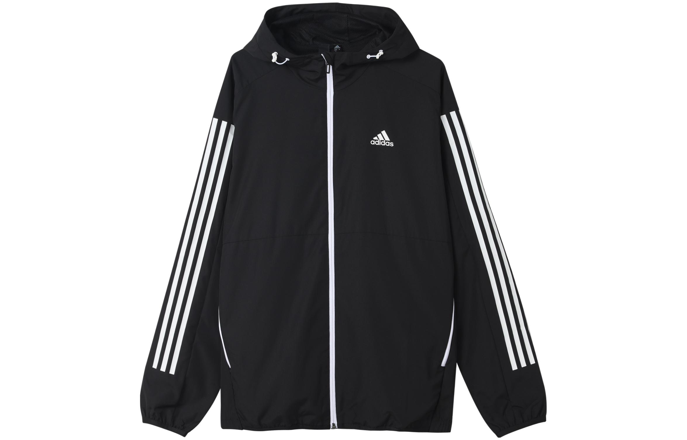 adidas MH WB 3-Stripes Casual Sport Hooded Jacket Black (Japan Edition) Men GF3962-JAPAN