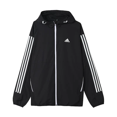 adidas MH WB 3-Stripes Casual Sport Hooded Jacket Black (Japan Edition) Men GF3962-JAPAN