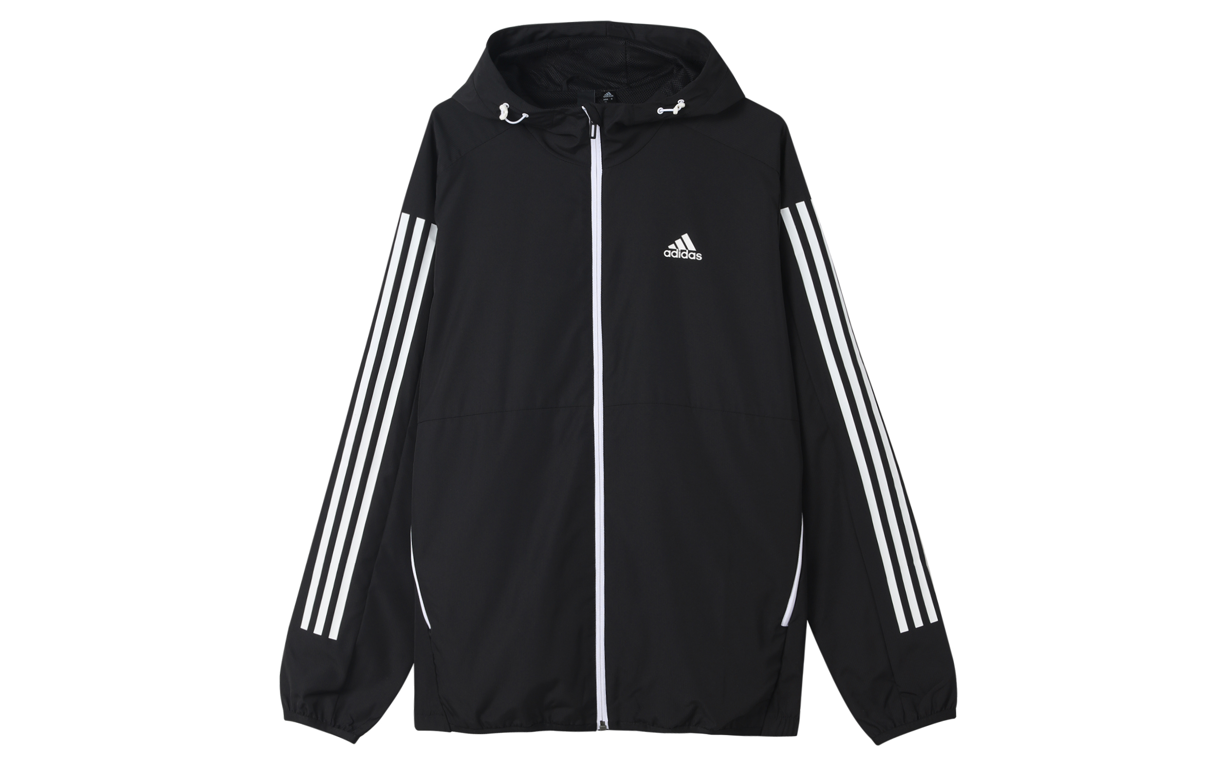 adidas MH WB 3-Stripes Logo Hoodie Jacket Black Men’s International Version GF3962