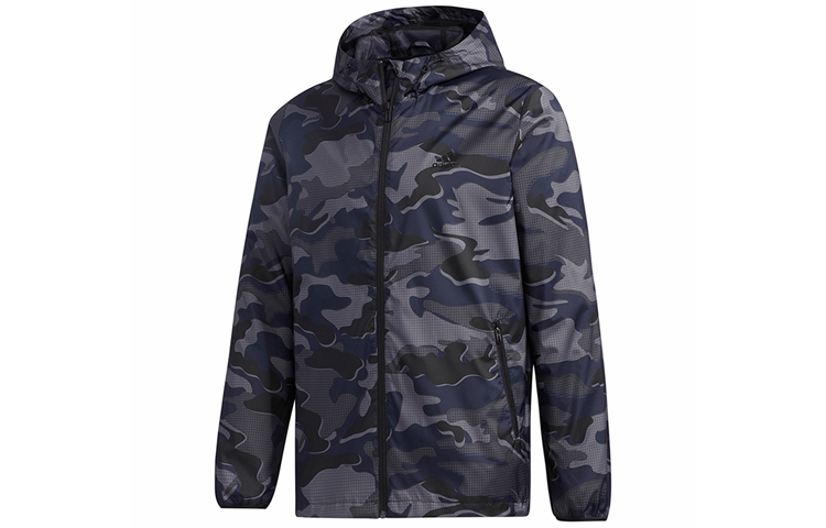 adidas MH WB Camo Black Camouflage Hooded Jacket GF3967