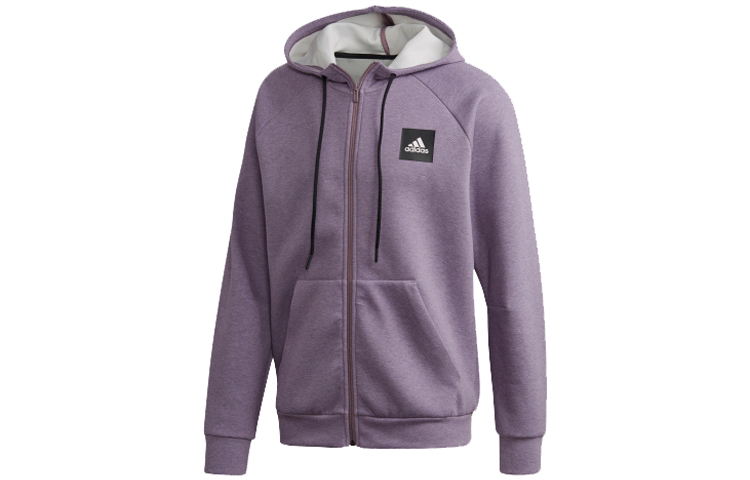 adidas MHE FZ STA Purple Casual Sport Hoodie Jacket FI4046