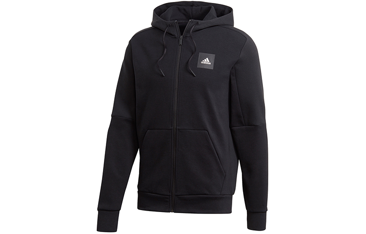 adidas MHS FZ STA Knit Hoodie Jacket Black FR7158