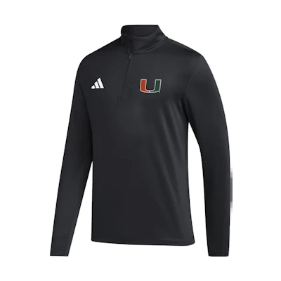 adidas Miami High-Neck Logo Long Sleeve Sweatshirt Black IK8863