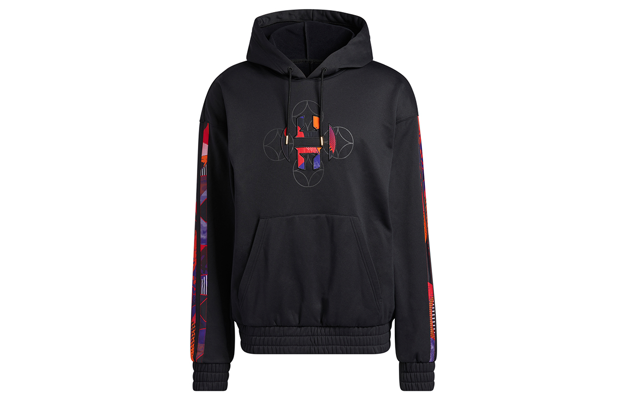 adidas Mic Harden Logo Pullover Hoodie Basketball Black H37612