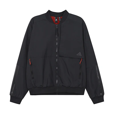 adidas Mic Jkt Bomb Tiger Graphic Zip Bomber Jacket Black GG0777