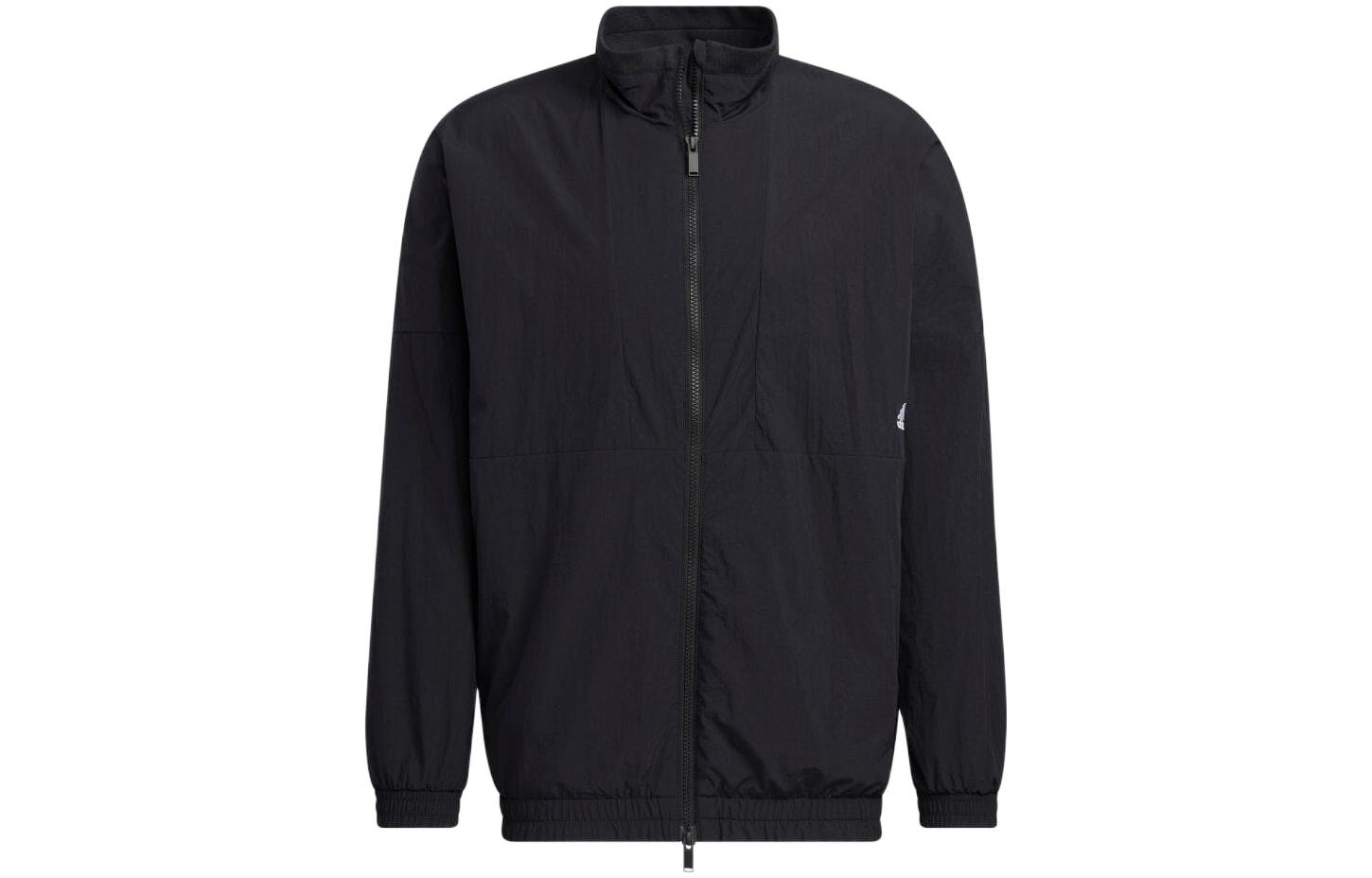 adidas Minimalist Letter Print Black Woven Jacket Unisex HM2691