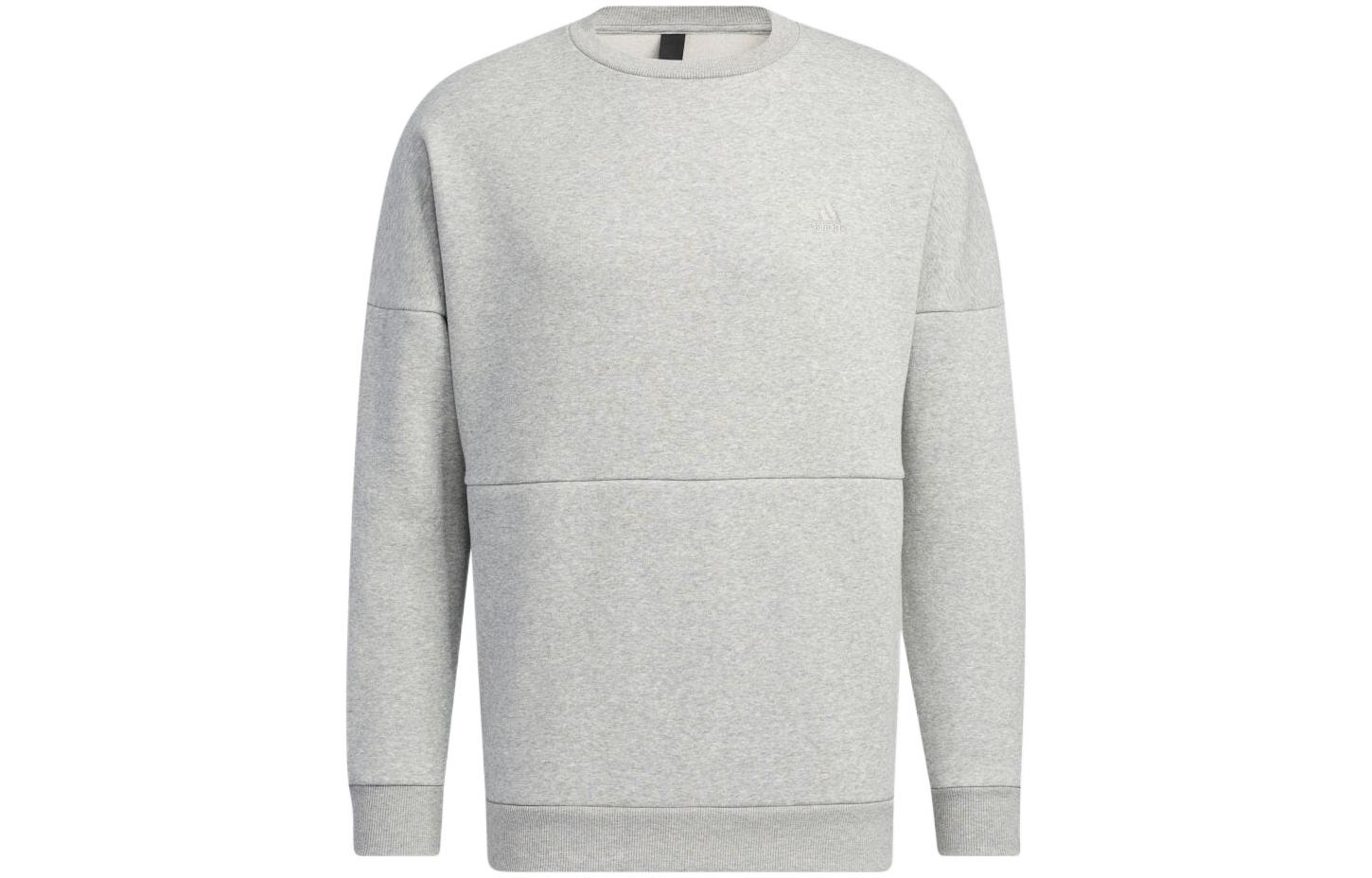 adidas Minimalist Letter Print Sweatshirt Unisex Grey HM2685