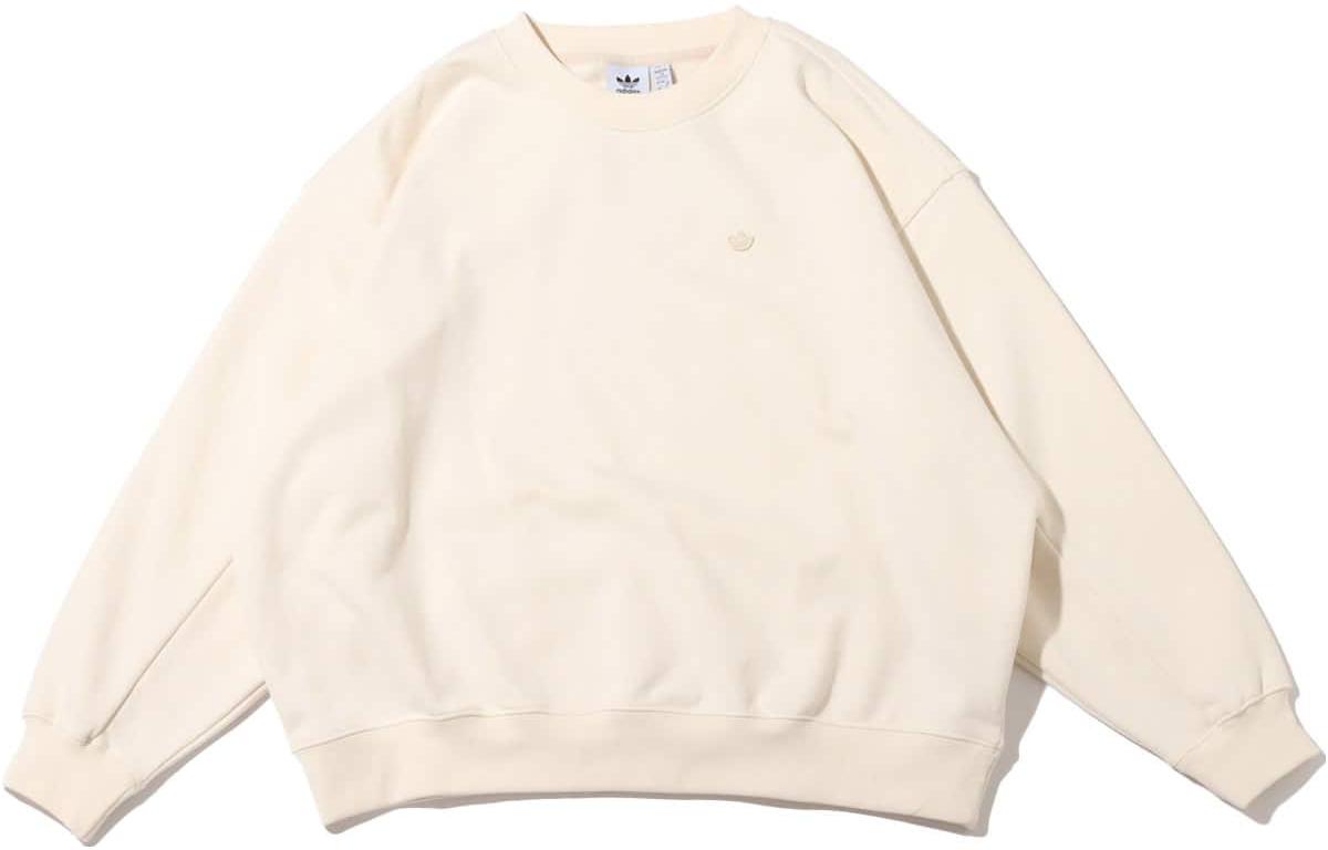 adidas Minimalist Logo Pullover Sweatshirt Unisex White HE0377