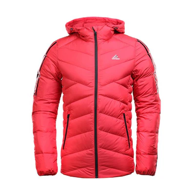 adidas Minimalist Red Hoodie Casual Long-Sleeve Jacket AY4102