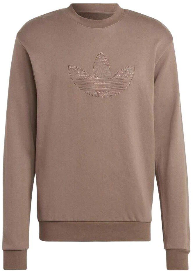 adidas-mono-crew-brown-long-sleeve-casual-sports-t-shirt-hz-4158