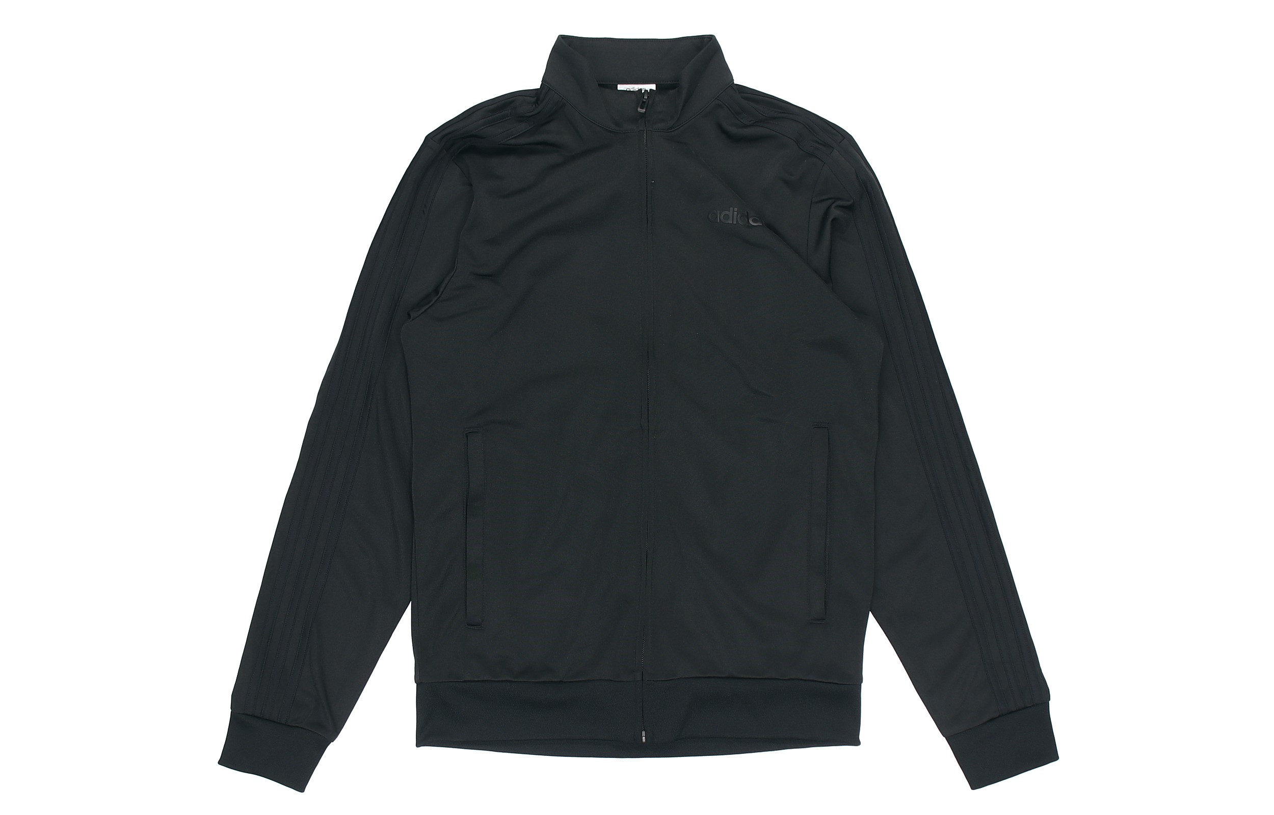 adidas Monochrome Stripe Track Jacket Asia Edition Black DU0447