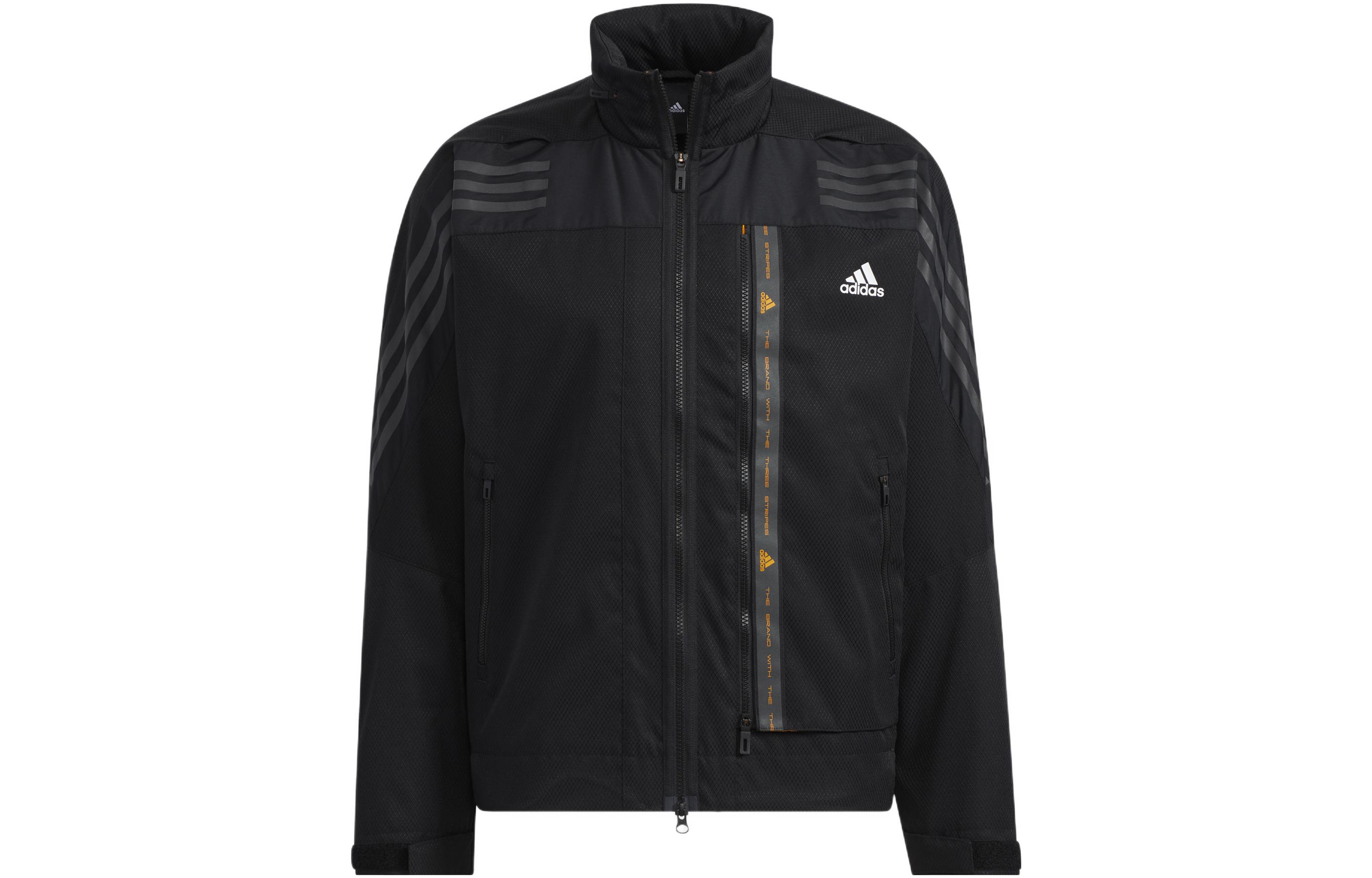 adidas Monochrome Striped Retro Hooded Jacket HE9909