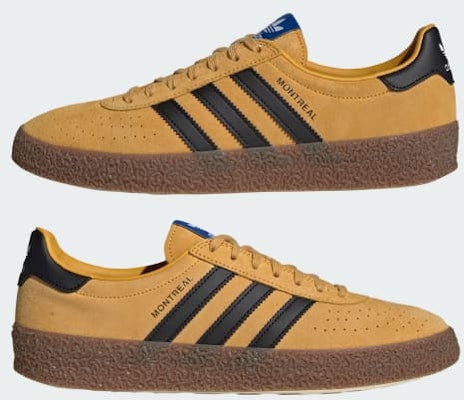 Adidas Montreal RM Shoes Crew Yellow/Core Black/Gum JS1332 Sizing Adidas Montreal RM Shoes Crew Yellow/Core Black/Gum JS1332