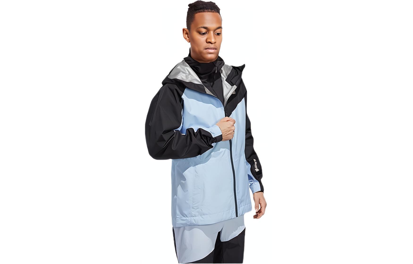 adidas Mountain Softshell Hiking Jacket Waterproof Windproof Light Pink/Black HU1115