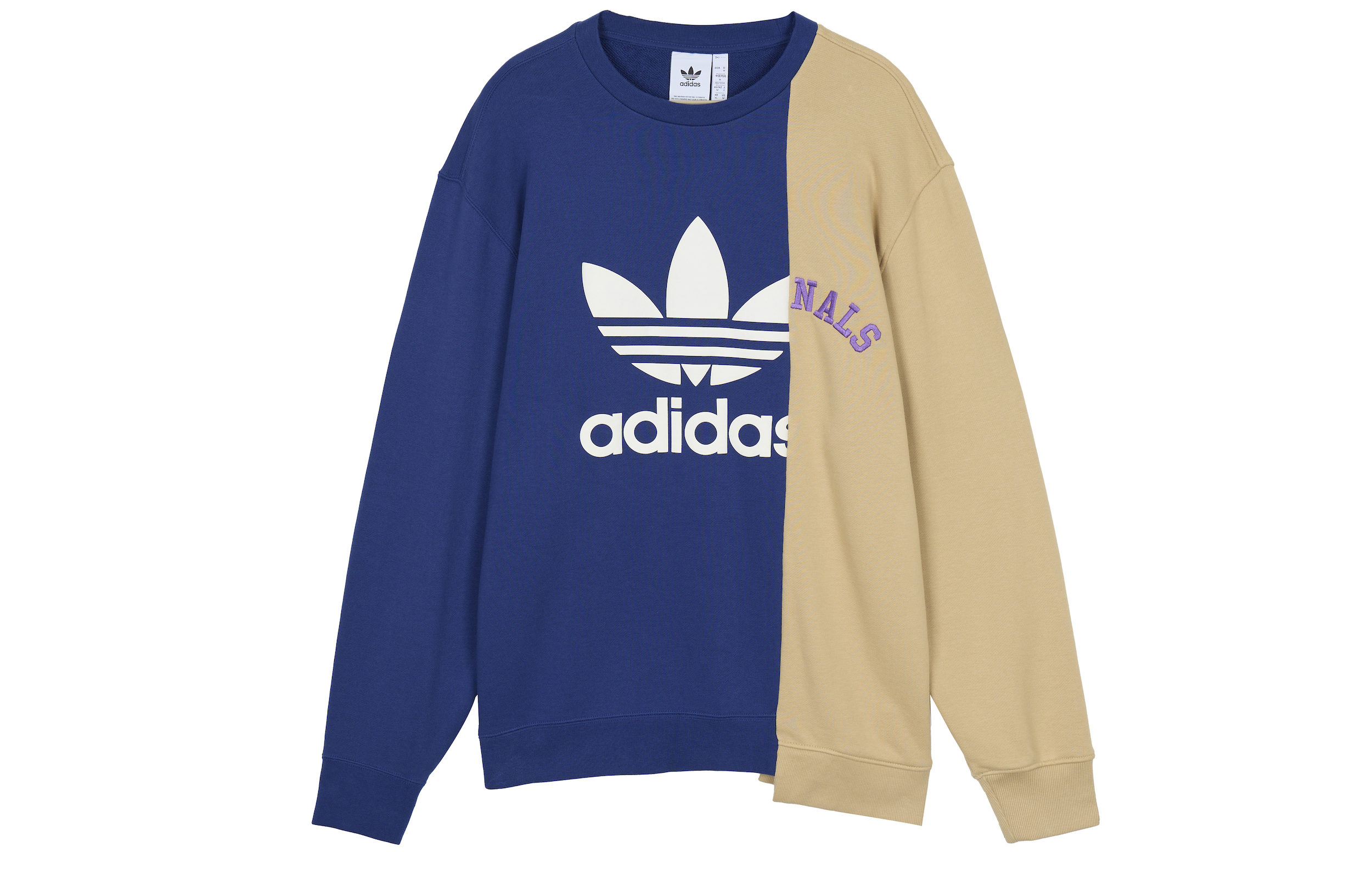 adidas Mr Crew Logo Pullover Sweatshirt Victory Blue Casual Wear HC0380