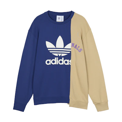 adidas Mr Crew Logo Pullover Sweatshirt Victory Blue Casual Wear HC0380