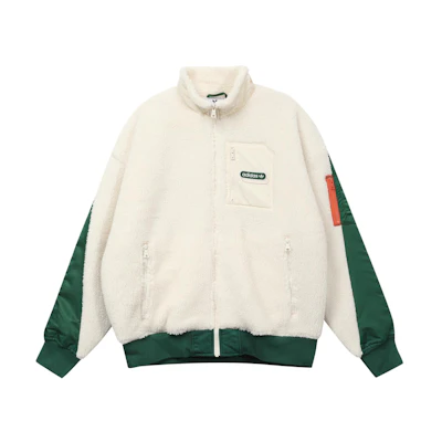 adidas MR Sherpa Retro Logo Track Jacket Yellow/White Japan Edition HC0373-JAPAN