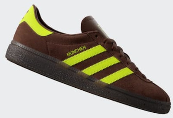 (W) 아디다스 뮌헨 신발 - 스타일리시 편안한 중고 브라운/솔라옐로우/검 색상 JS3996 Order (W) 아디다스 뮌헨 신발 - 스타일리시 편안한 중고 브라운/솔라옐로우/검 색상 JS3996