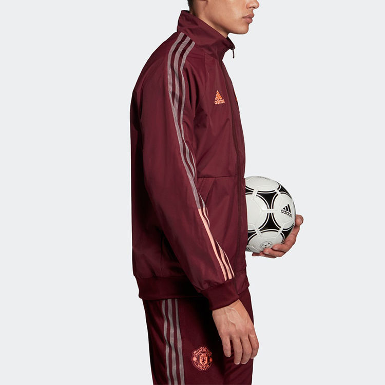 adidas MUFC Anthem Jacket 2020-21 Season Manchester United Maroon Jacket FR3865 圖 7