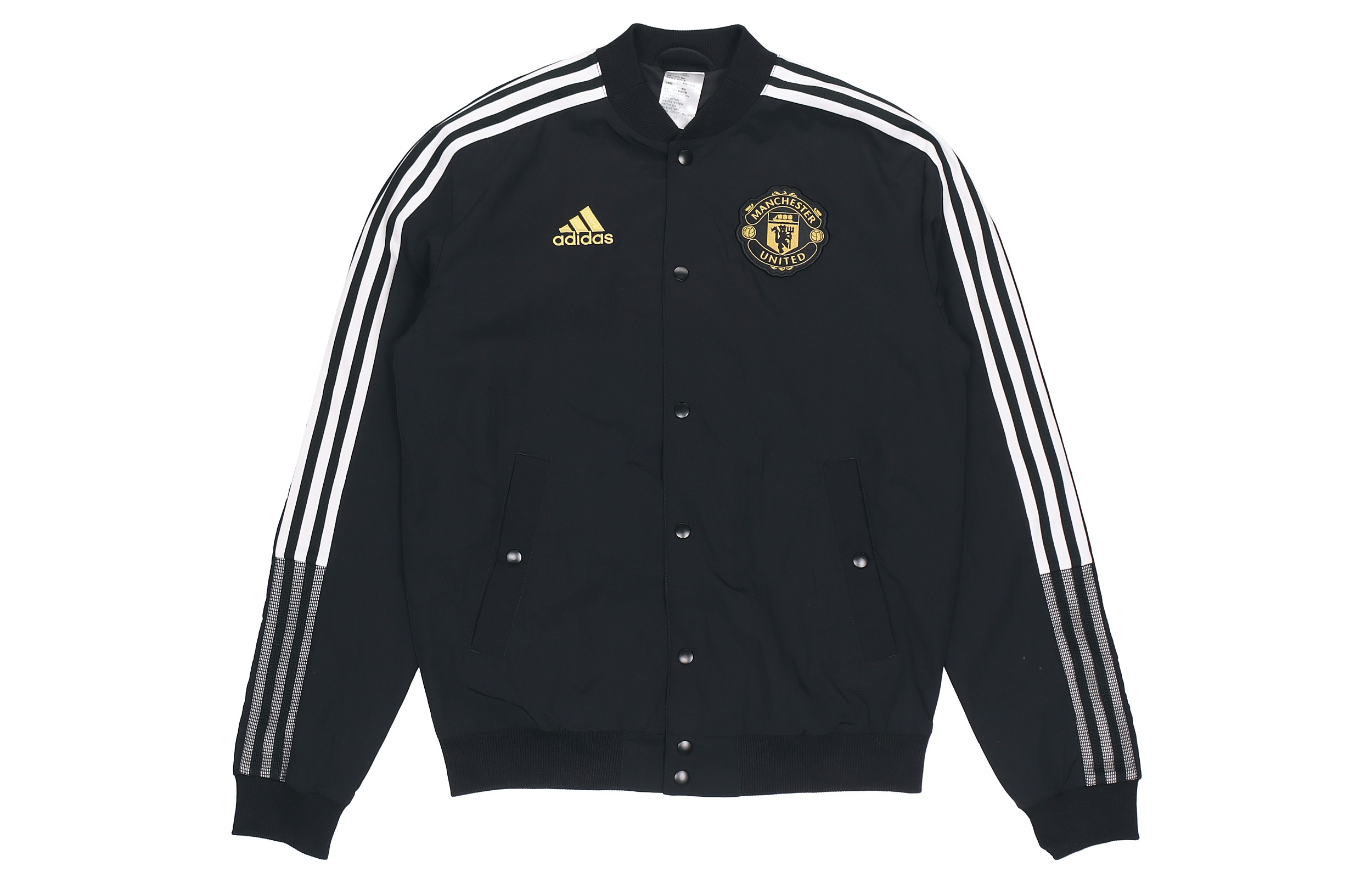 adidas MUFC CNY Bomber Jacket Black Chinese New Year Edition Football Style GU6960