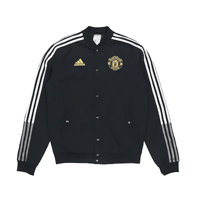 adidas MUFC CNY Bomber Jacket Black Chinese New Year Edition Football Style GU6960