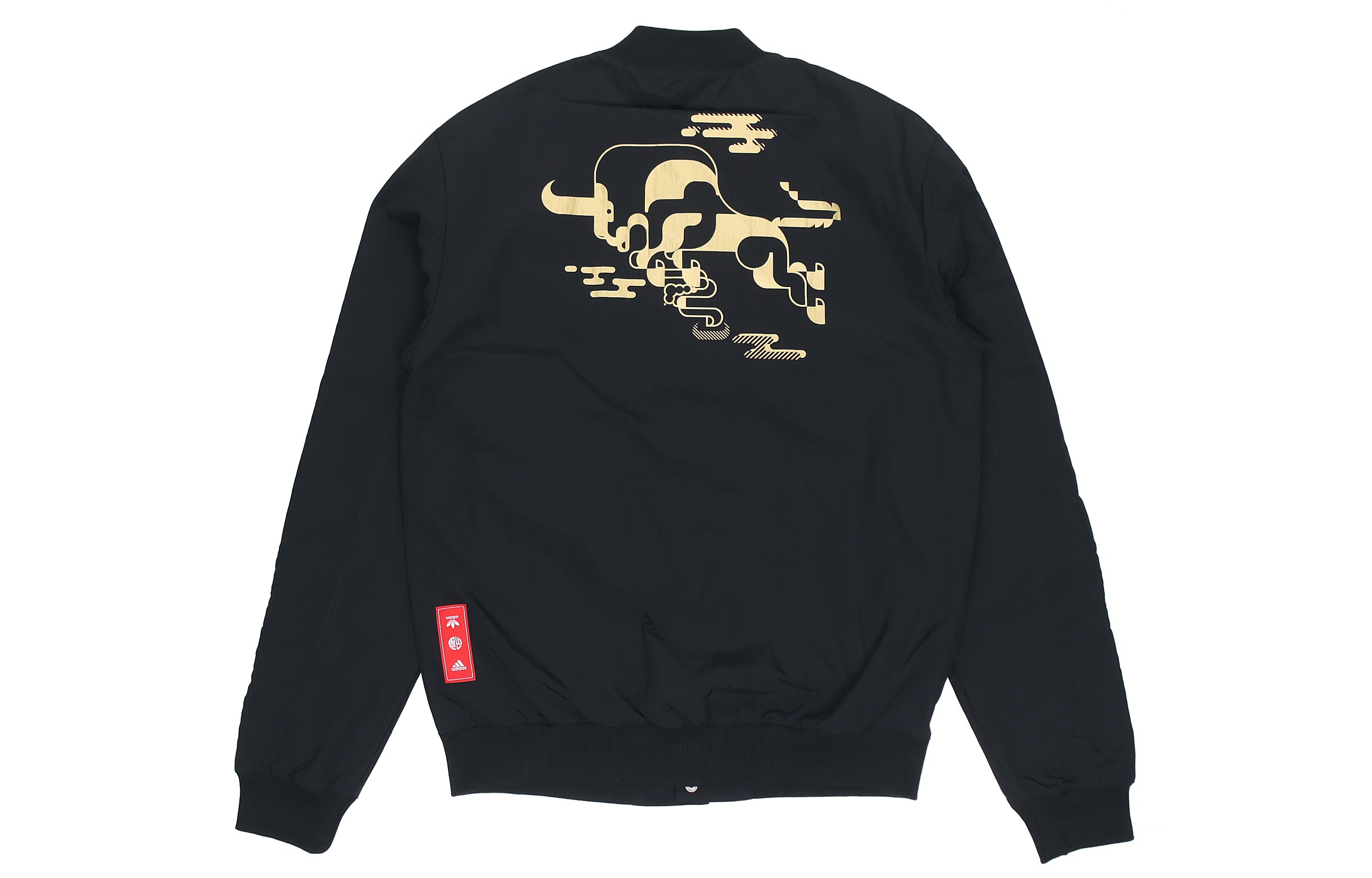 Lookbook adidas MUFC CNY Bomber Jacket Hitam Edisi Tahun Baru Cina Gaya Bola Sepak GU6960