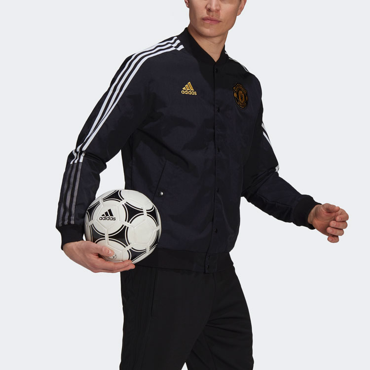 Details for adidas MUFC CNY Bomber Jacket Hitam Edisi Tahun Baru Cina Gaya Bola Sepak GU6960
