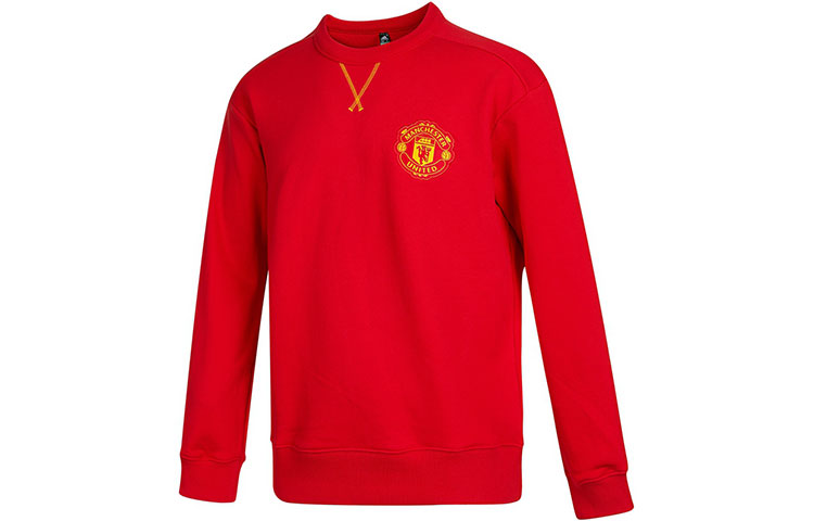 adidas MUFC CNY Embroidered Man Utd Red Crewneck Sweatshirt - Lunar New Year Edition H63992