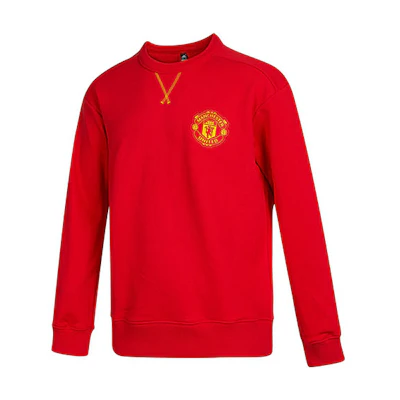 adidas MUFC CNY Embroidered Man Utd Red Crewneck Sweatshirt - Lunar New Year Edition H63992