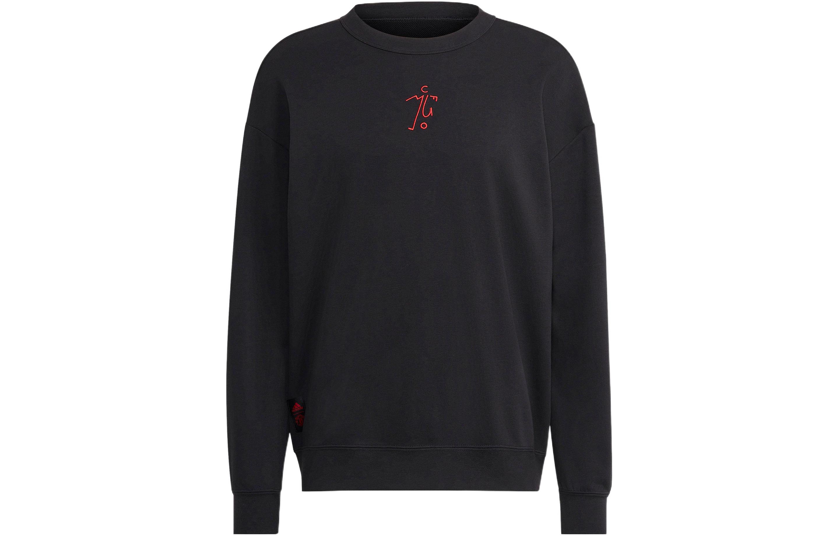 adidas MUFC DNA Graphic Pullover Retro Sweatshirt Black - HE6656