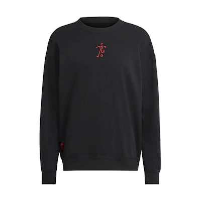 adidas MUFC DNA Graphic Pullover Retro Sweatshirt Black - HE6656