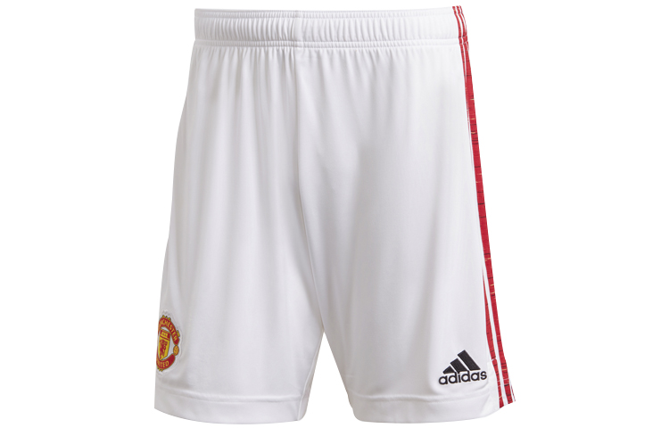 adidas MUFC Home Soccer Shorts White Football Gift for Him FM4289