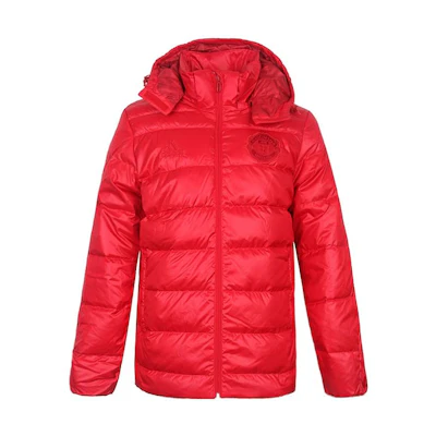 adidas MUFC Red Logo Embroidered Down Jacket . BR8847