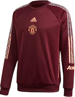 adidas MUFC Travel SWT Manchester United Pullover Sweatshirt Maroon Purple FR3863 adidas MUFC Travel SWT Manchester United Pullover Sweatshirt Maroon Purple FR3863