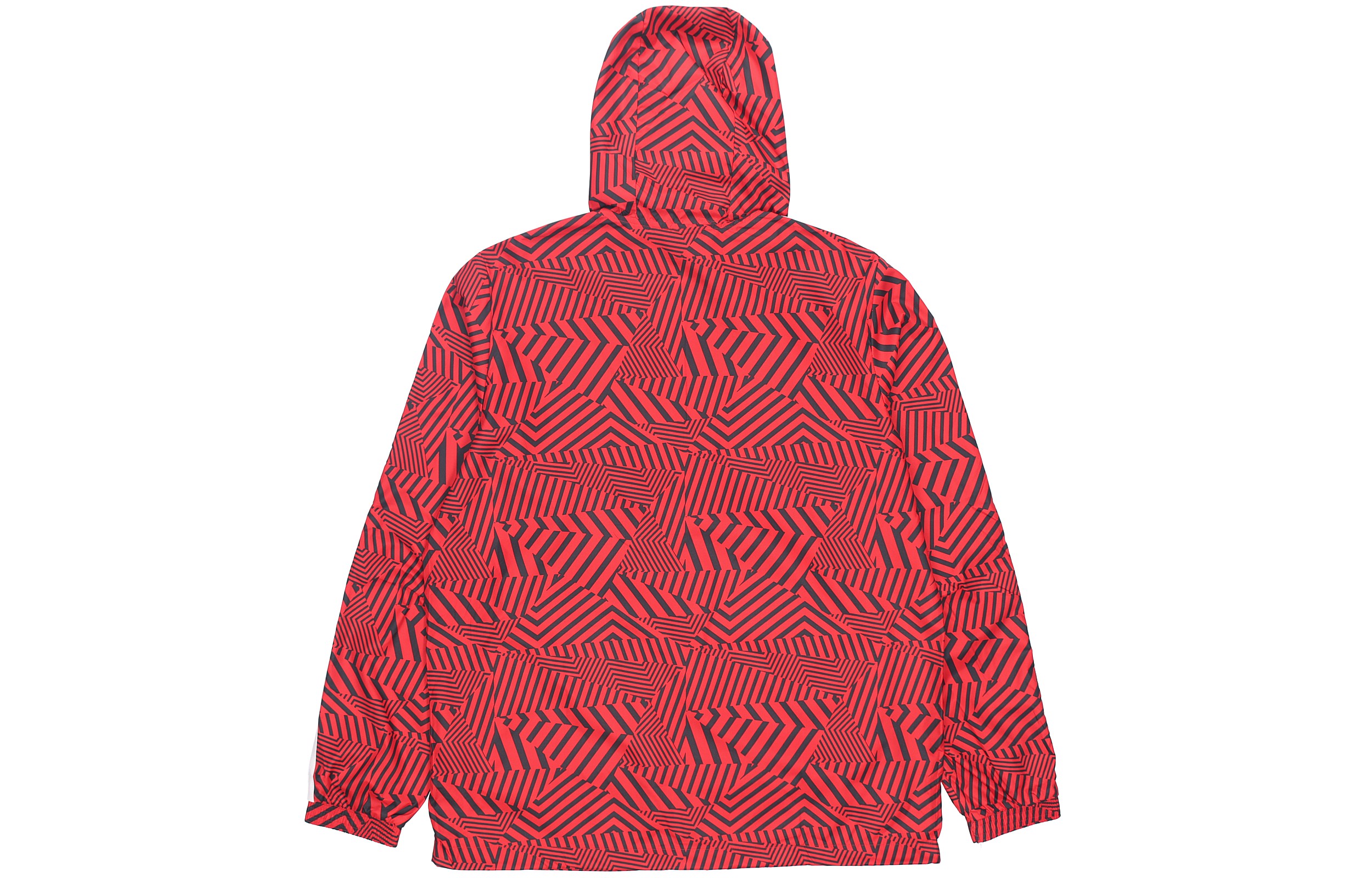 Lookbook adidas Jaket Windbreaker MUFC Manchester United Merah Berkerudung Pria FR3844