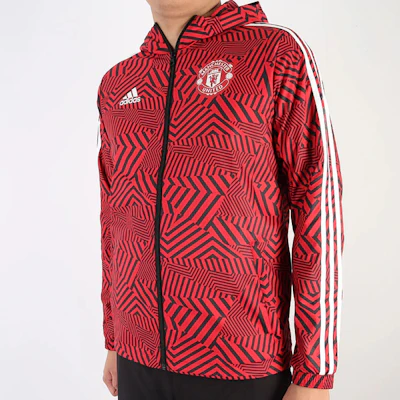adidas Jaket Windbreaker MUFC Manchester United Merah Berkerudung Pria FR3844 Shop adidas Jaket Windbreaker MUFC Manchester United Merah Berkerudung Pria FR3844