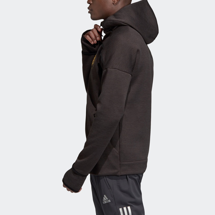 adidas MUFC ZNE 3 0 Hoodie Jacket Black - Manchester United Football Jacket DX9079 圖 7