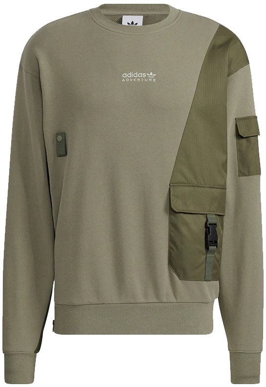 adidas-multi-pocket-retro-pullover-sweatshirt-olive-green-hc-0367