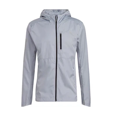 adidas Multi-Pocket Zip Hoodie Jacket Light Silver Colorway GJ9949