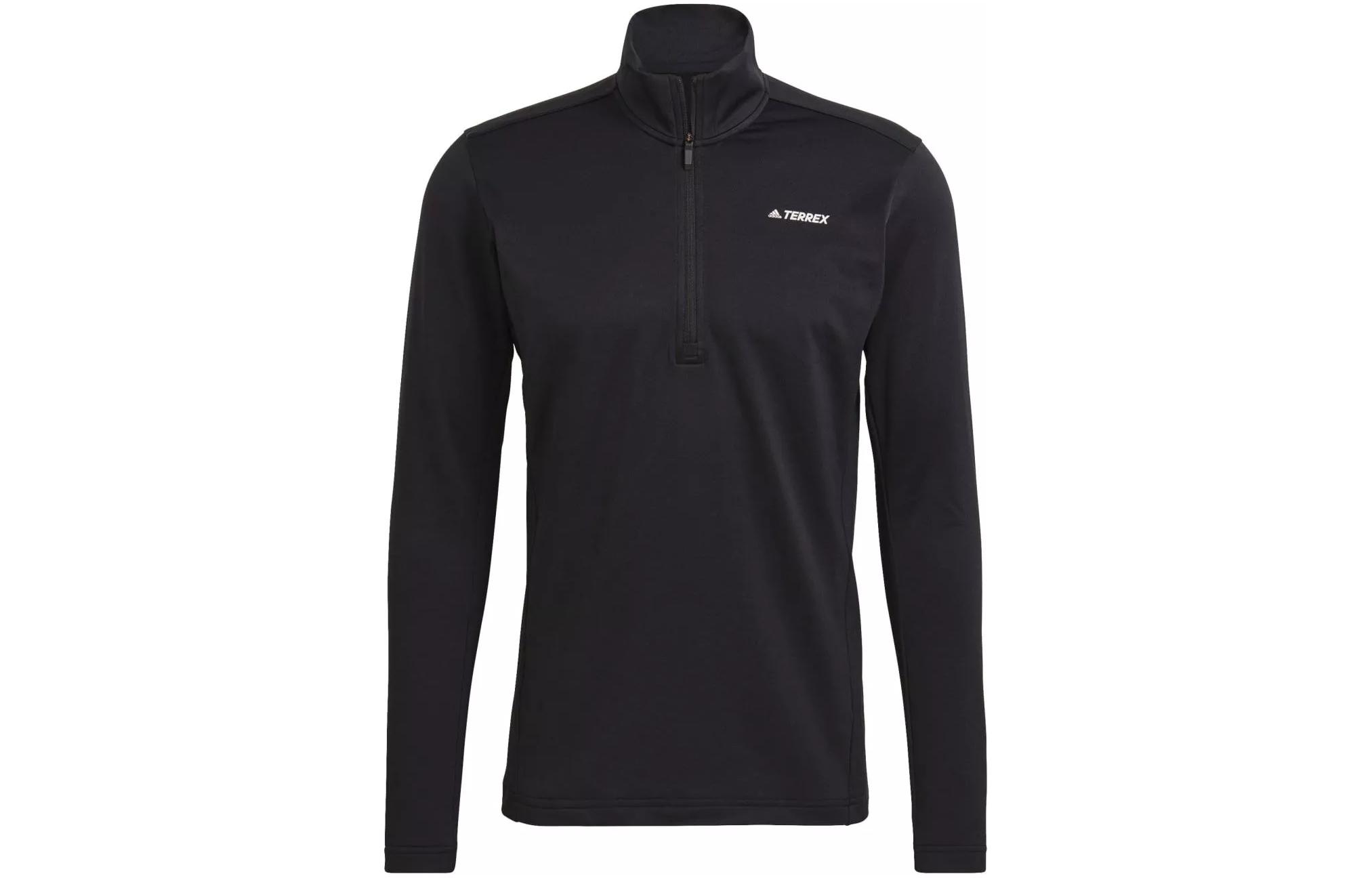 adidas MULTI 1/2 Zip Fleece Pullover Sweatshirt Black GL3748