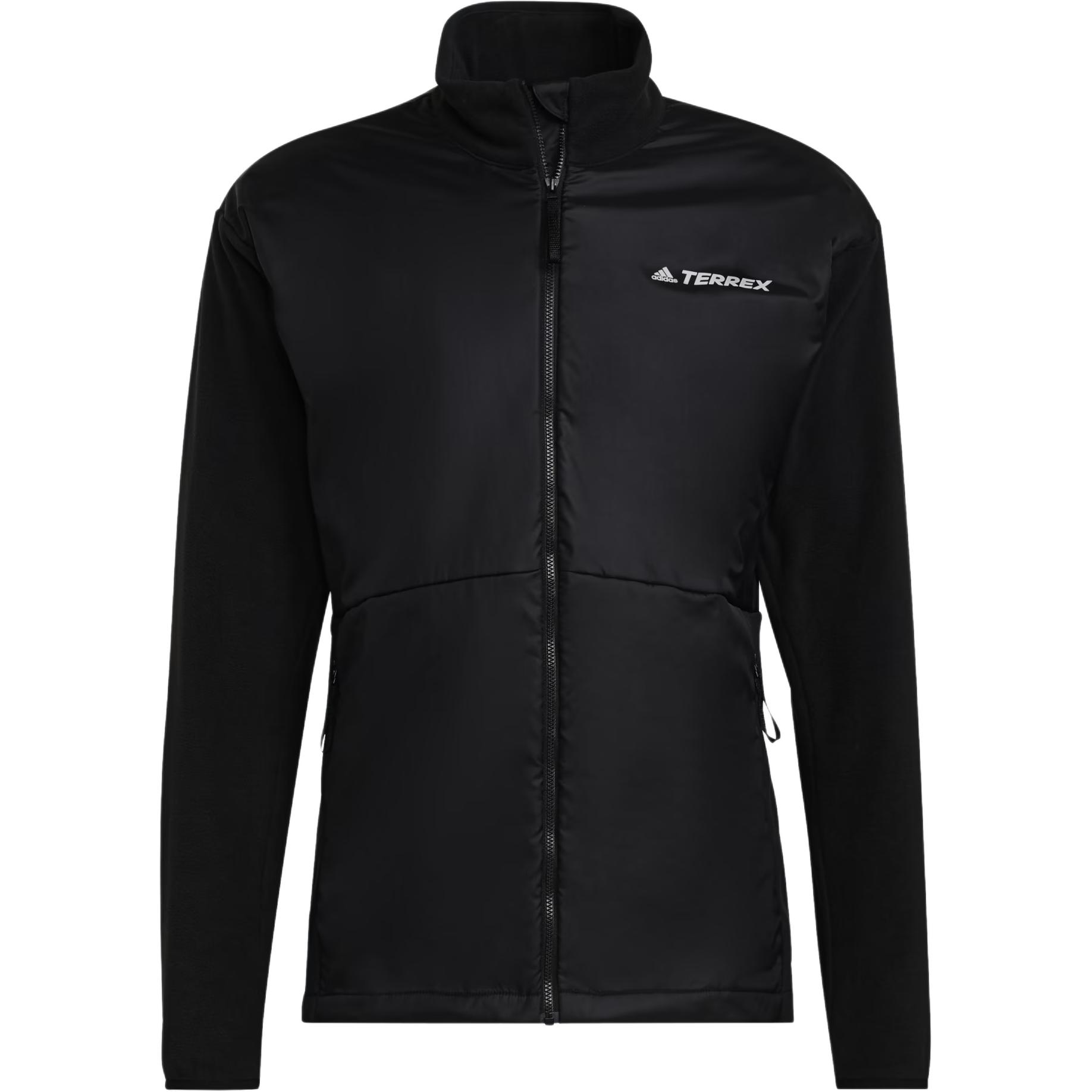 adidas Multi Wind Black Letter Print Zip-Up Jacket with Stand Collar GQ2909