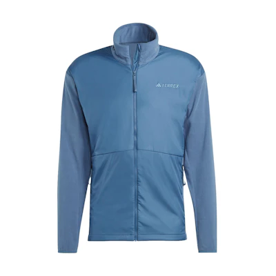 adidas Multi Wind Fleece Jacket Solid Logo Outdoor Jacket Aqua Gray IJ0542
