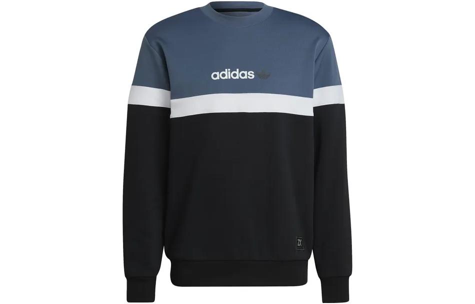adidas Multicolor Logo Patchwork Crewneck Sweatshirt Long Sleeve HE3002