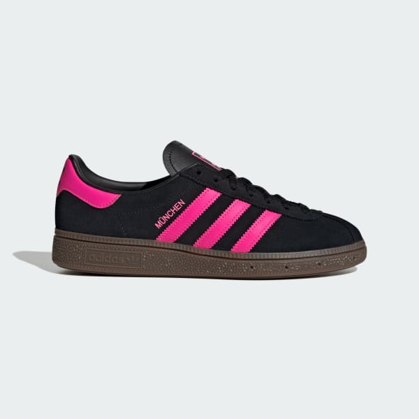 (Women) Adidas Munchen / Munich Sneakers Core Black/Lucid Pink/Gum JS4000
