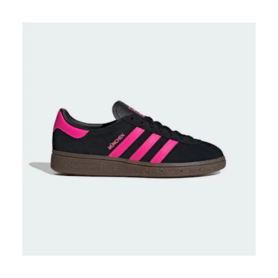 (W) Adidas Munchen / Munich Sneakers Core Black/Lucid Pink/Gum