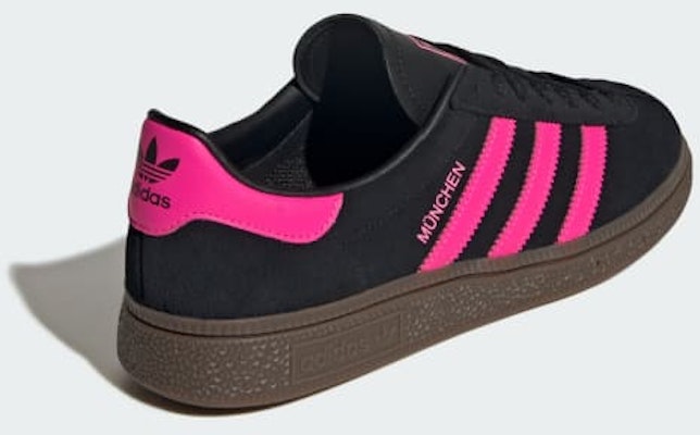 (Women) Adidas Munchen / Munich Sneakers Core Black/Lucid Pink/Gum JS4000 Purchase (Women) Adidas Munchen / Munich Sneakers Core Black/Lucid Pink/Gum JS4000