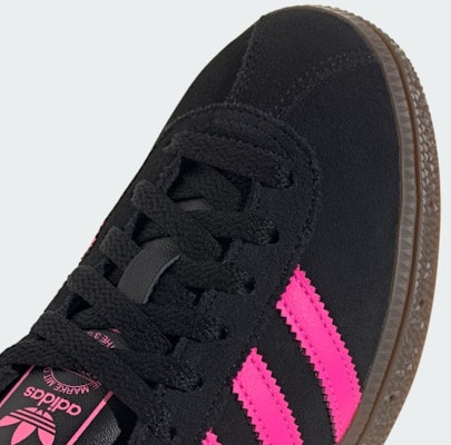 (Women) Adidas Munchen / Munich Sneakers Core Black/Lucid Pink/Gum JS4000 1